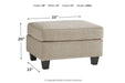 Abney Driftwood Ottoman - 4970114 - Vega Furniture