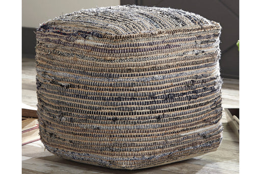 Absalom Denim Pouf - A1000550 - Vega Furniture