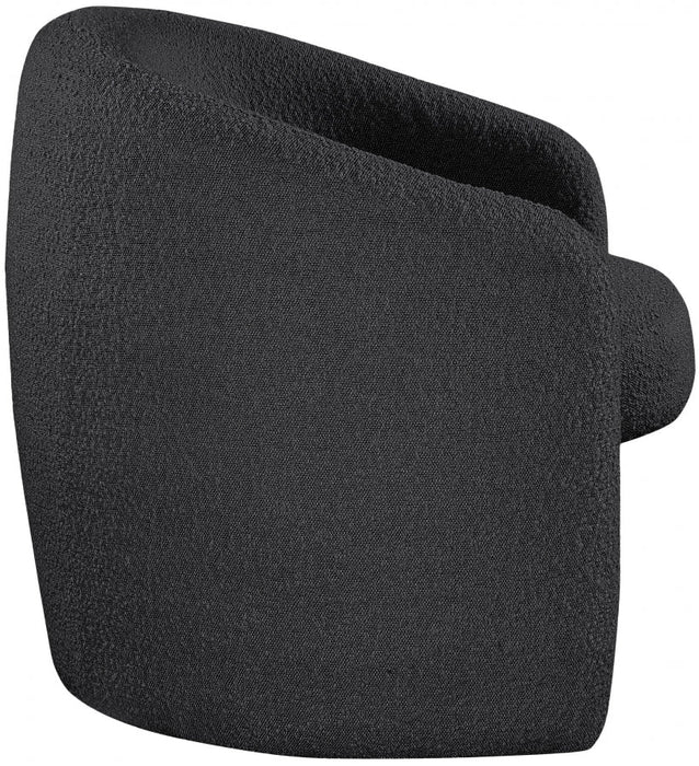 Acadia Black Boucle Fabric Accent Chair - 543Black - Vega Furniture