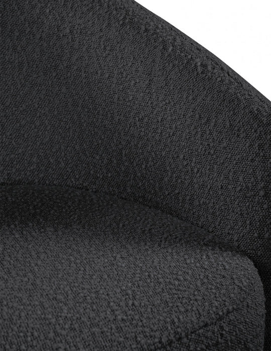 Acadia Black Boucle Fabric Accent Chair - 543Black - Vega Furniture