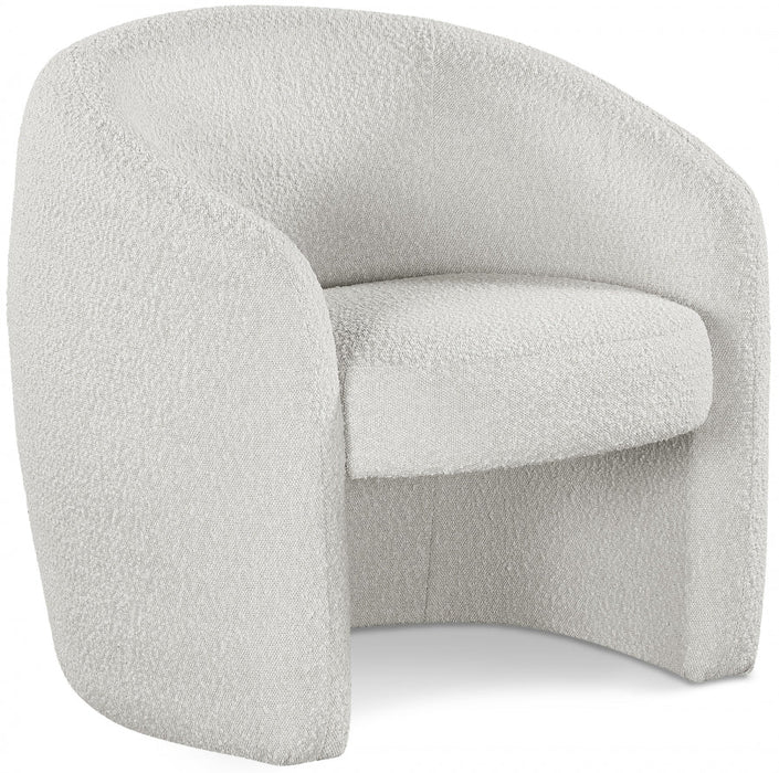 Acadia Cream Boucle Fabric Accent Chair - 543Cream - Vega Furniture