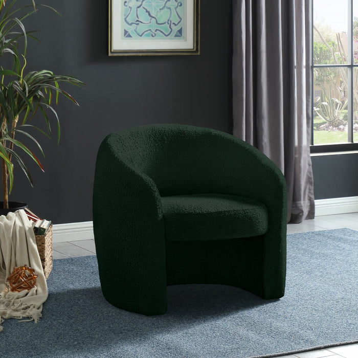 Acadia Green Boucle Fabric Accent Chair - 543Green - Vega Furniture
