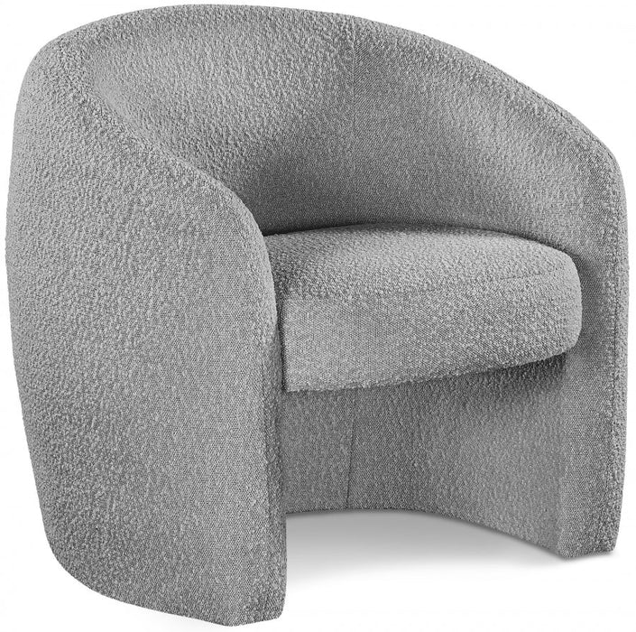 Acadia Grey Boucle Fabric Accent Chair - 543Grey - Vega Furniture