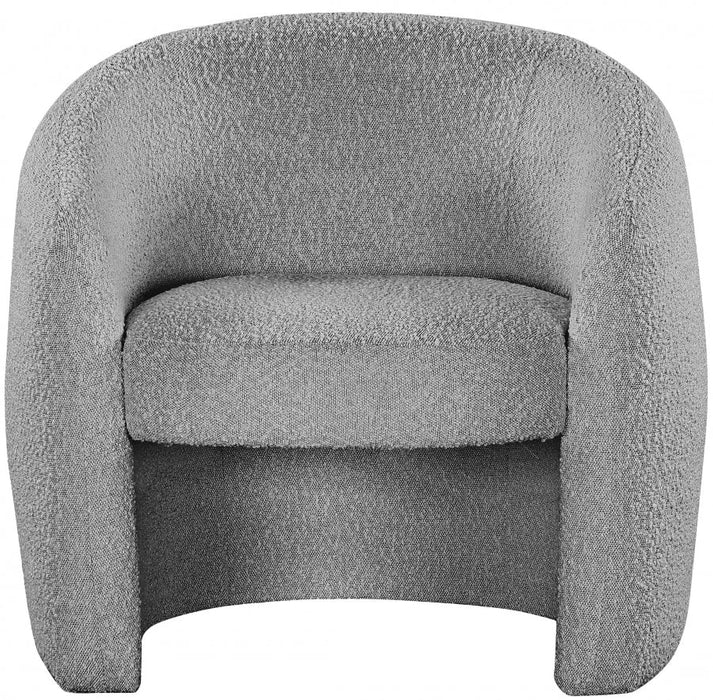 Acadia Grey Boucle Fabric Accent Chair - 543Grey - Vega Furniture