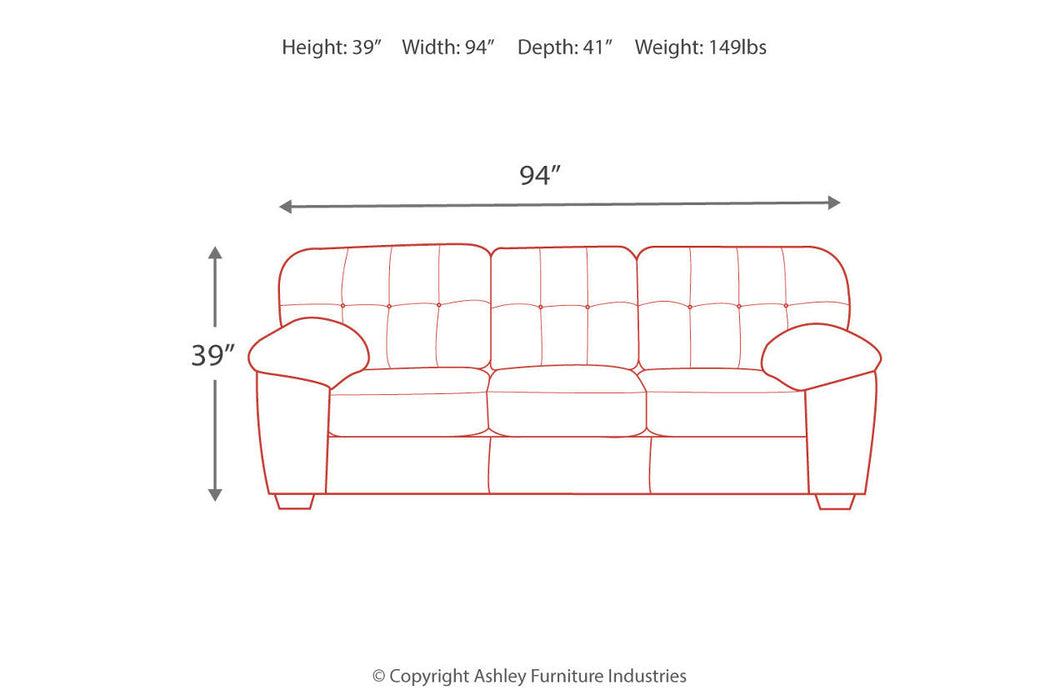 Accrington Granite Sofa - 7050938 - Vega Furniture