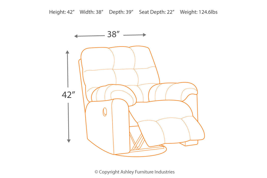 Acieona Slate Recliner - 5830028 - Vega Furniture