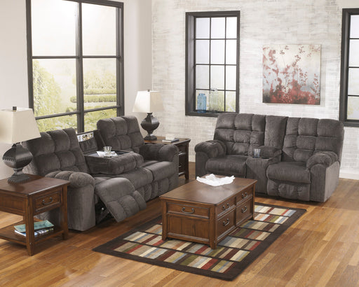 Acieona Slate Reclining Living Room Set - SET | 5830089 | 5830094 | 5830028 - Vega Furniture