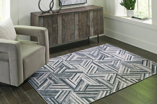 Adalock Gray/Cream 5' x 7' Rug - R405792 - Vega Furniture