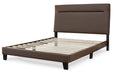 Adelloni Brown King Upholstered Bed - B080-482 - Vega Furniture