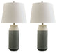 Afener Blue/Beige Table Lamp (Set of 2) - L177984 - Vega Furniture