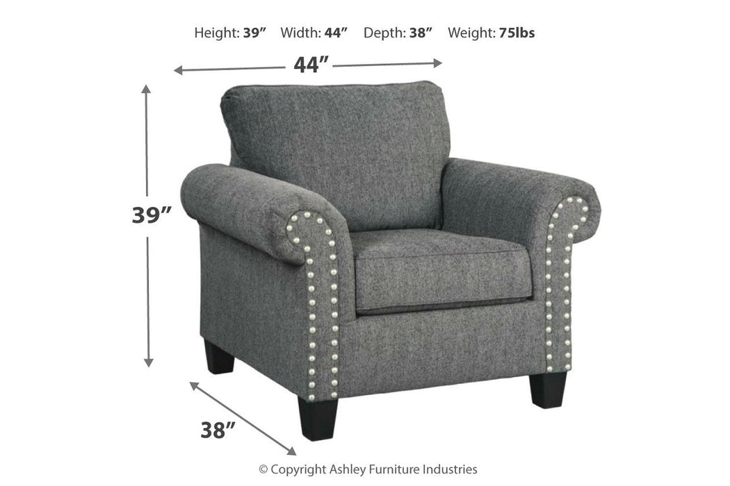 Agleno Charcoal Chair - 7870120 - Vega Furniture