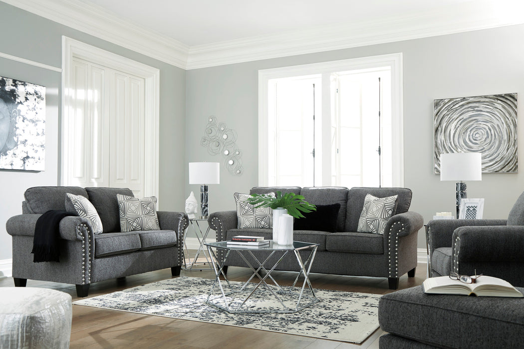 Agleno Charcoal Living Room Set - SET | 7870138 | 7870135 | 7870114 - Vega Furniture