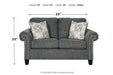 Agleno Charcoal Loveseat - 7870135 - Vega Furniture