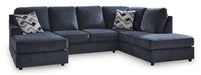 Albar Place Cobalt 2-Piece RAF Chaise Sectional - SET | 9530202 | 9530217 - Vega Furniture