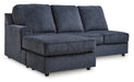 Albar Place Cobalt 2-Piece RAF Chaise Sectional - SET | 9530202 | 9530217 - Vega Furniture