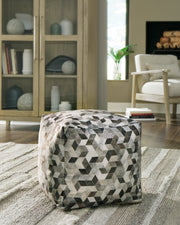 Albermarle Gray/Brown Pouf - A1000983 - Vega Furniture