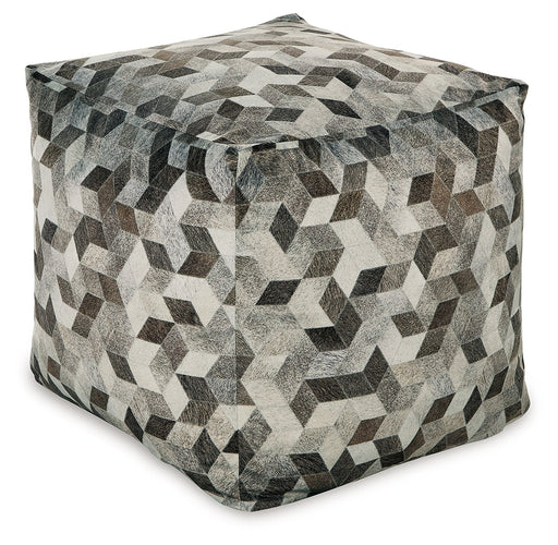 Albermarle Gray/Brown Pouf - A1000983 - Vega Furniture