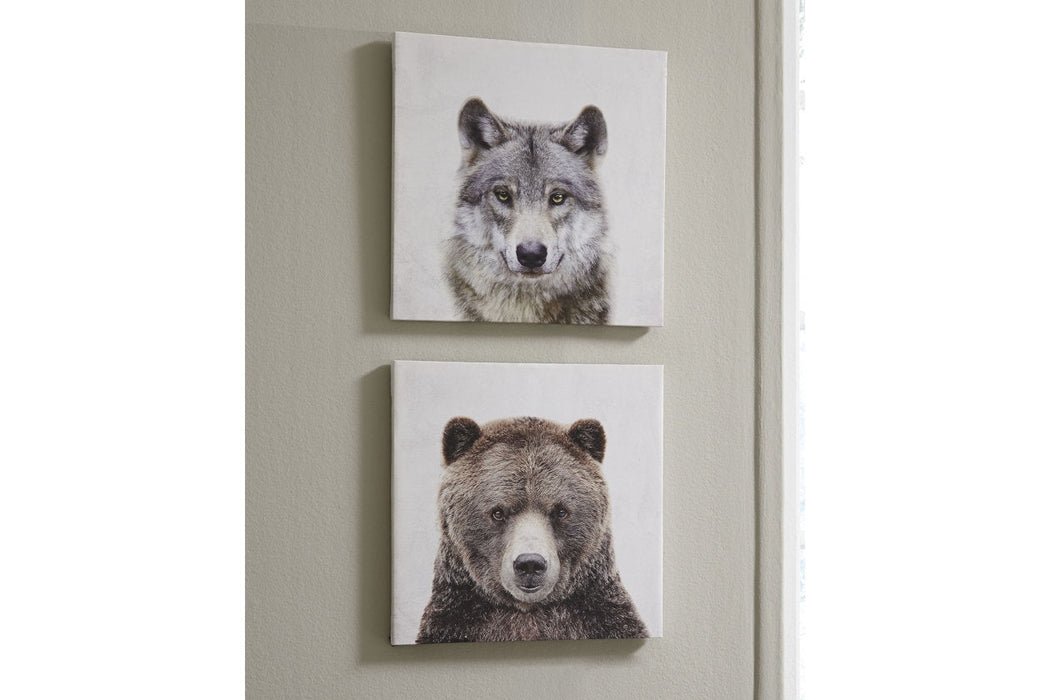 Albert Gray/Brown Wall Art, Set of 2 - A8000261 - Vega Furniture