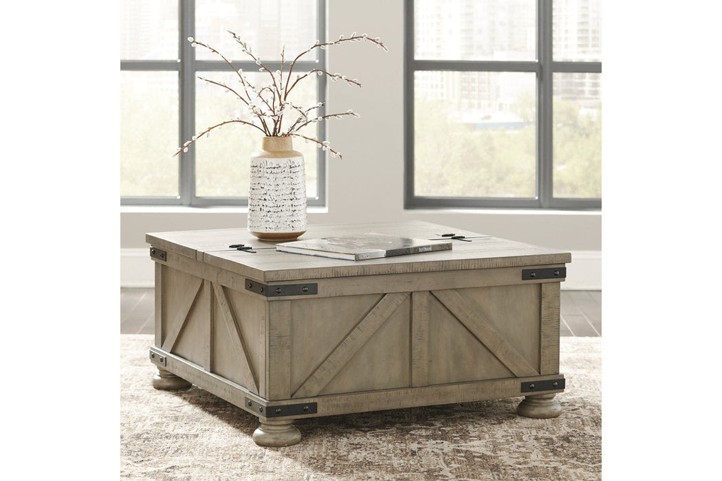 Aldwin Gray Coffee Table With Storage - T457-20 - Vega Furniture