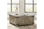 Aldwin Gray Coffee Table With Storage - T457-20 - Vega Furniture