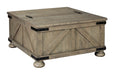 Aldwin Gray Coffee Table With Storage - T457-20 - Vega Furniture