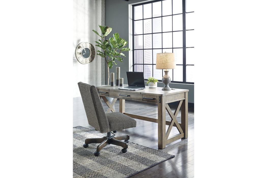 Aldwin Gray Home Office Lift Top Desk - H837-54 - Vega Furniture