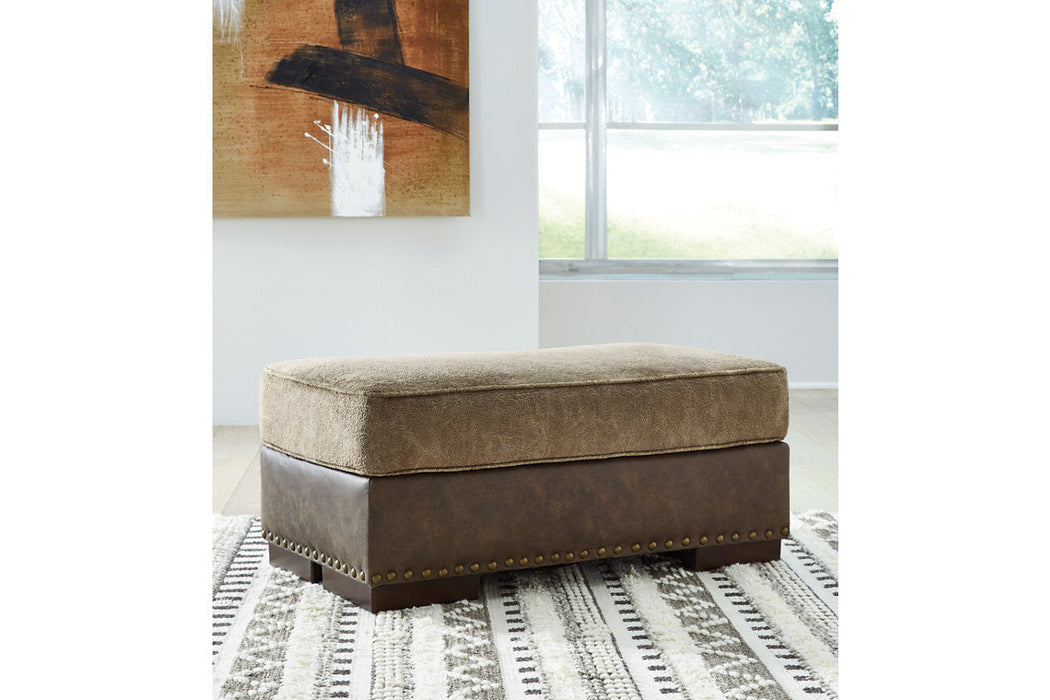 Alesbury Chocolate Ottoman - 1870414 - Vega Furniture