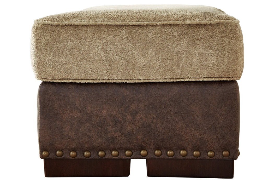 Alesbury Chocolate Ottoman - 1870414 - Vega Furniture