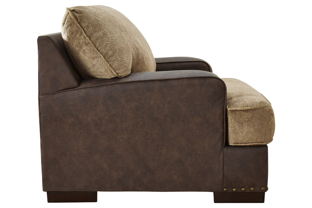 Alesbury Chocolate Oversized Chair - 1870423 - Vega Furniture