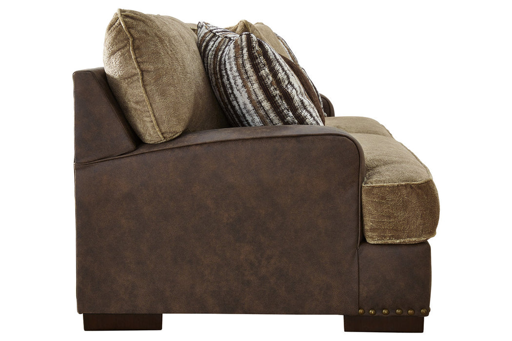 Alesbury Chocolate Sofa - 1870438 - Vega Furniture