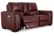 Alessandro Garnet Power Reclining Loveseat with Console - U2550118 - Vega Furniture