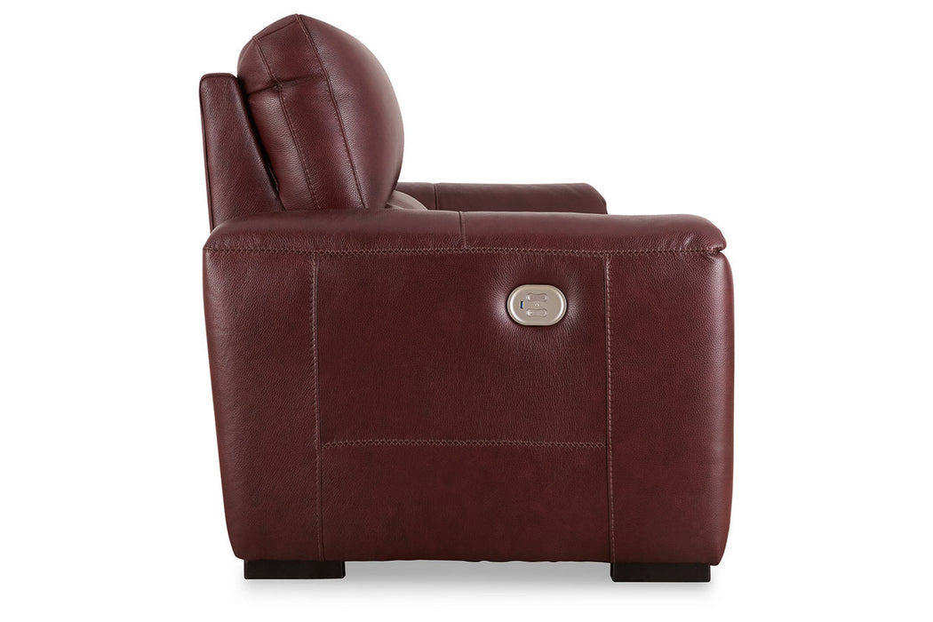 Alessandro Garnet Power Reclining Sofa - U2550115 - Vega Furniture