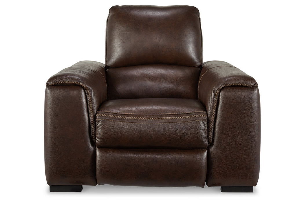 Alessandro Walnut Power Recliner - U2550213 - Vega Furniture