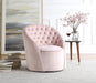 Alessio Pink Velvet Accent Chair - 501Pink - Vega Furniture