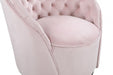 Alessio Pink Velvet Accent Chair - 501Pink - Vega Furniture