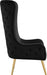 Alexander Black Velvet Accent Chair - 536Black - Vega Furniture