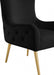 Alexander Black Velvet Accent Chair - 536Black - Vega Furniture