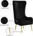 Alexander Black Velvet Accent Chair - 536Black - Vega Furniture