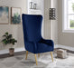 Alexander Blue Velvet Accent Chair - 536Navy - Vega Furniture