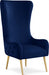 Alexander Blue Velvet Accent Chair - 536Navy - Vega Furniture