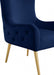 Alexander Blue Velvet Accent Chair - 536Navy - Vega Furniture