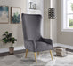 Alexander Grey Velvet Accent Chair - 536Grey - Vega Furniture