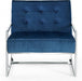 Alexis Blue Velvet Accent Chair - 522Navy - Vega Furniture