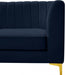 Alina Blue Velvet Modular Corner Chair - 604Navy-Corner - Vega Furniture