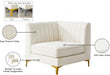 Alina Cream Velvet Modular Corner Chair - 604Cream-Corner - Vega Furniture