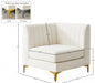 Alina Cream Velvet Modular Corner Chair - 604Cream-Corner - Vega Furniture