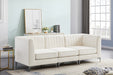 Alina Cream Velvet Modular Sofa - 604Cream-S93 - Vega Furniture