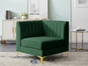 Alina Green Velvet Modular Corner Chair - 604Green-Corner - Vega Furniture