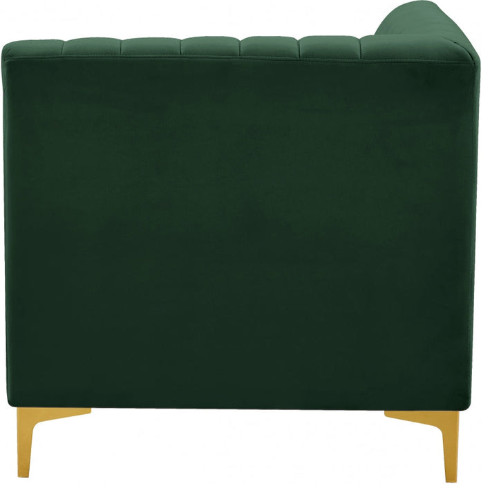 Alina Green Velvet Modular Corner Chair - 604Green-Corner - Vega Furniture