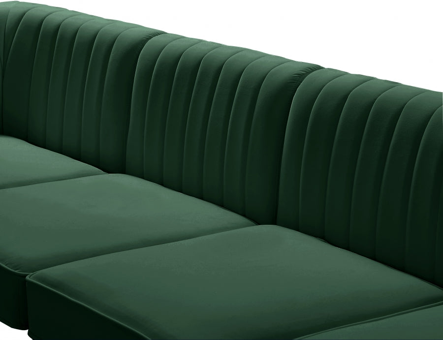 Alina Green Velvet Modular Sofa - 604Green-S119 - Vega Furniture